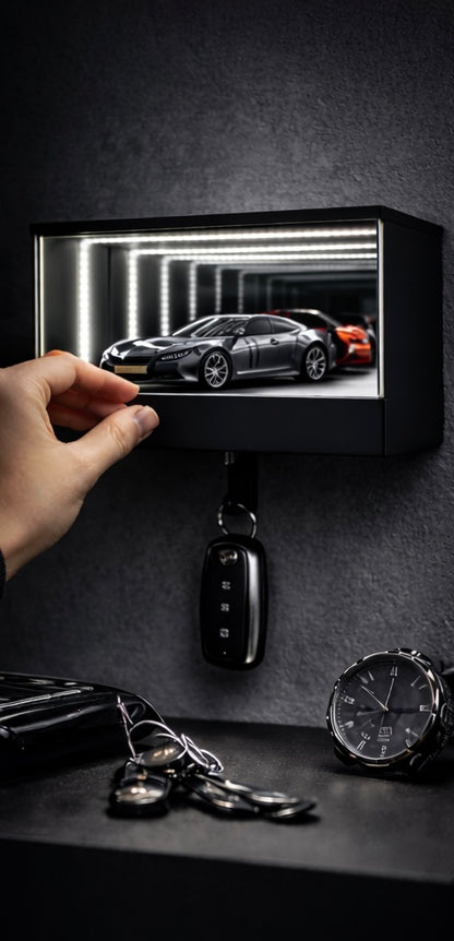 LED Garage Key Holder Wall Mount
