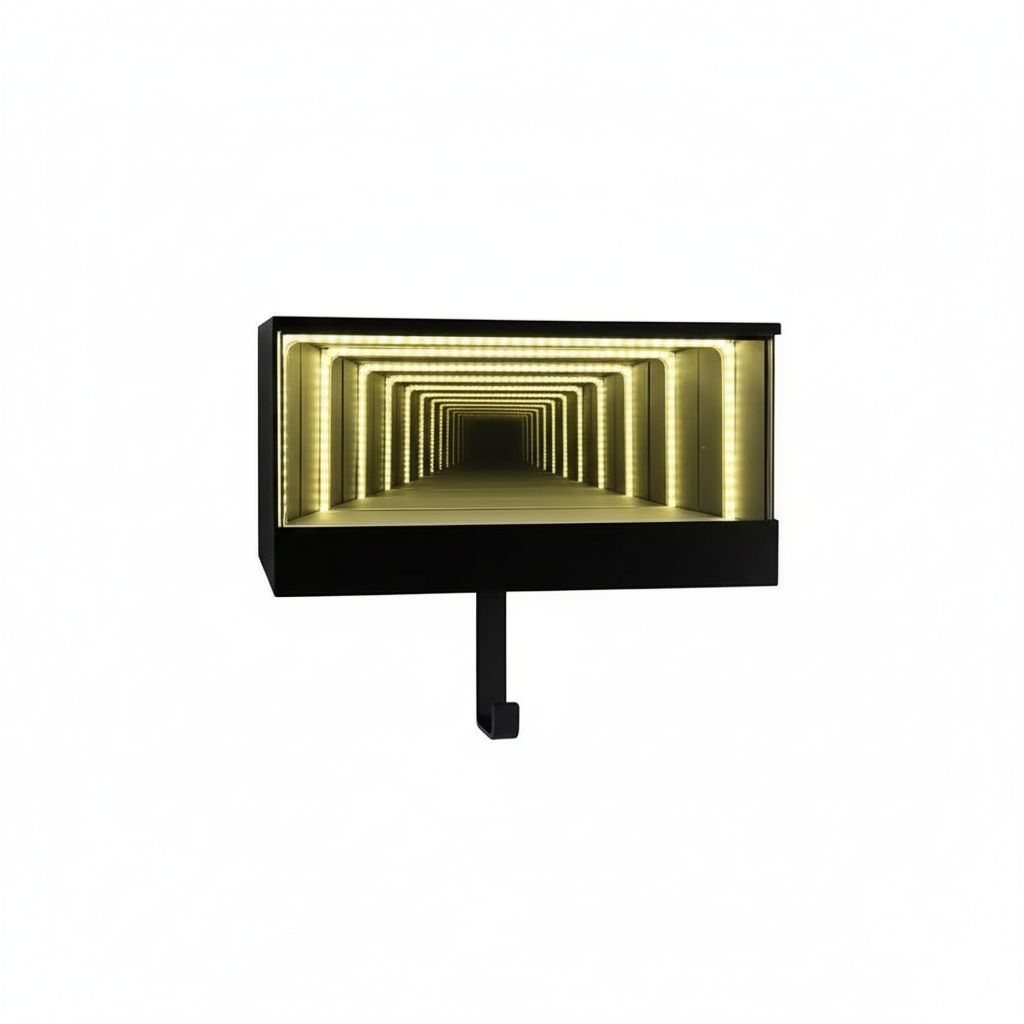 Garage Keychain Hanger Mirrored Car Key Holder for Wall Race Car Key Hooks Wall Mounted LED Light Glowing for Cars Lover Gift