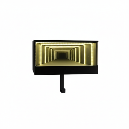 Garage Keychain Hanger Mirrored Car Key Holder for Wall Race Car Key Hooks Wall Mounted LED Light Glowing for Cars Lover Gift