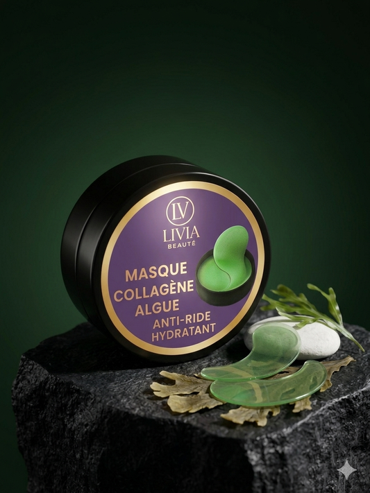 Masque pour les yeux au collagène & algues. Hydratation intense
