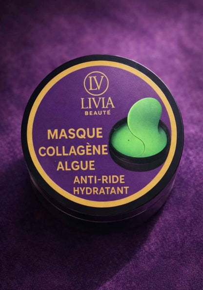 Masque pour les yeux au collagène & algues.Hydratation intense